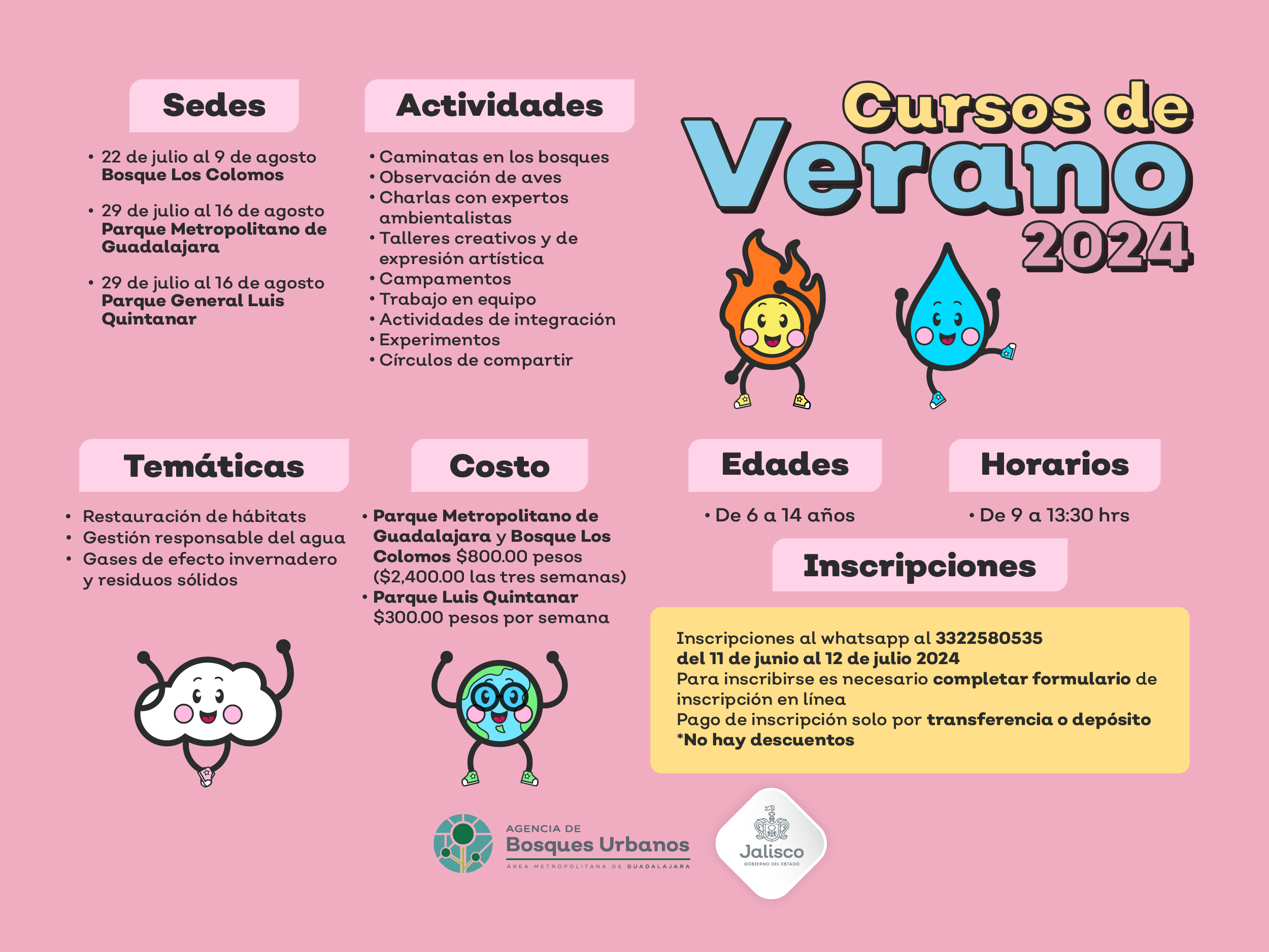 Ofertan Parque Metropolitano, Bosque Los Colomos y Parque Luis Quintanar, cursos de verano 2024