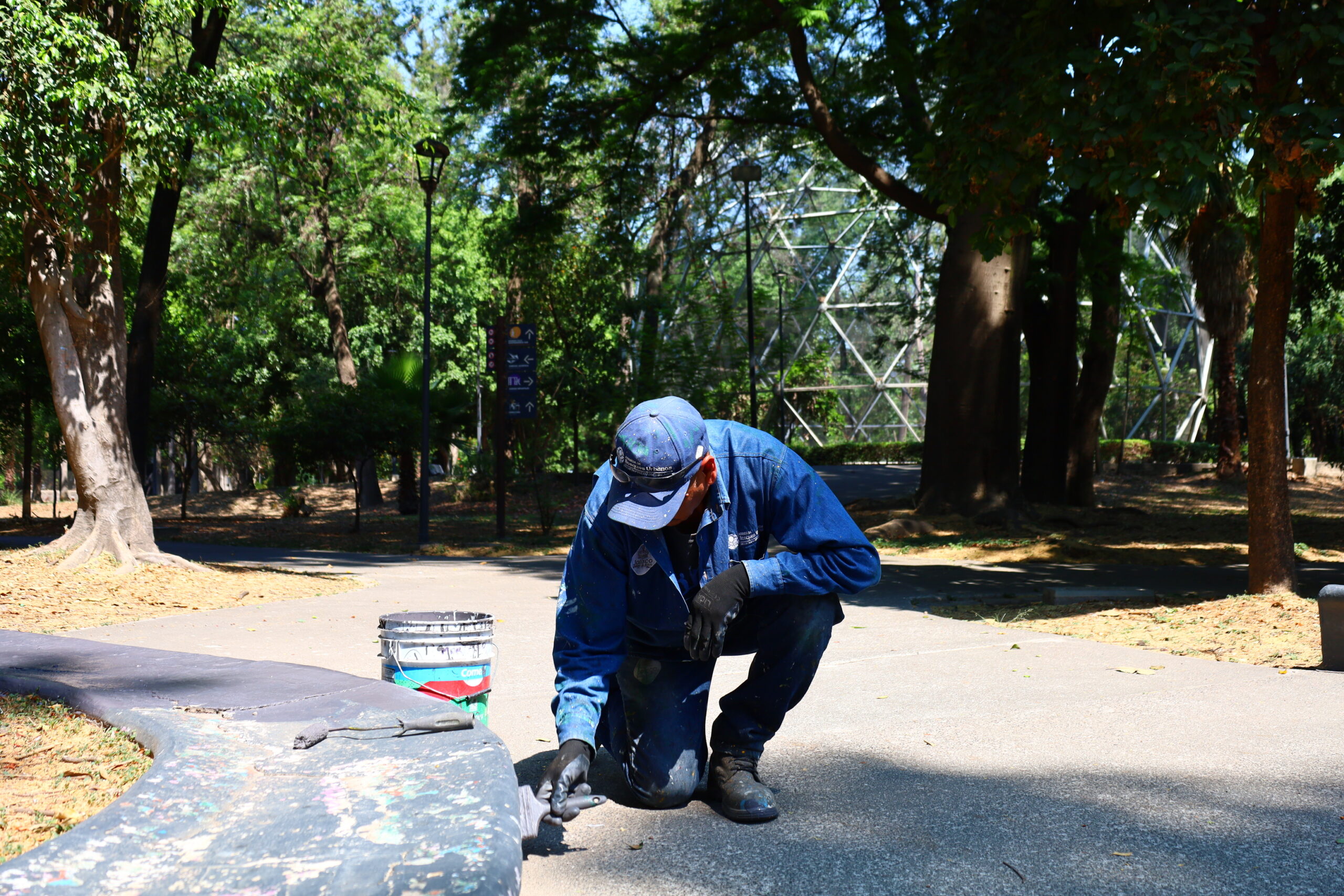 Realiza AMBU trabajos de mantenimiento y rehabilitación en Parque Agua Azul